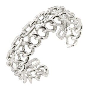 RALPH LAUREN Open Bangles Bracelet SV 925 Silver
